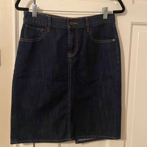 𝅺OLD navy high rise jean skirt - Picture 1 of 4